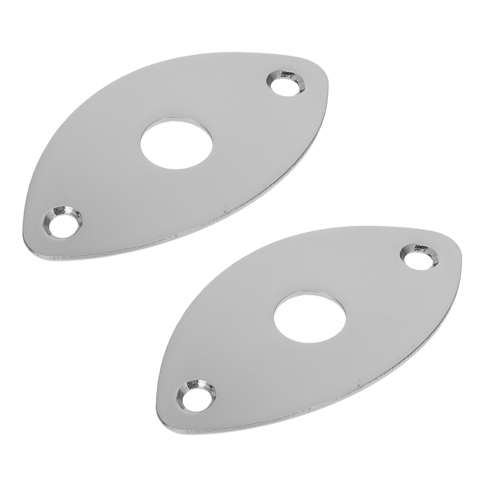 2 Pcs Cateye Shaped Zinc Alloy Cushion Covers for Electric Guitar And
