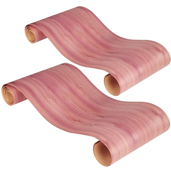 2 Pcs Cedar Drawer and Closet Shelf Liner 72''x10'' -180x24 cm 6 ft roll of 100% Red Cedar Veneer with Mild Cedar Wood Scent