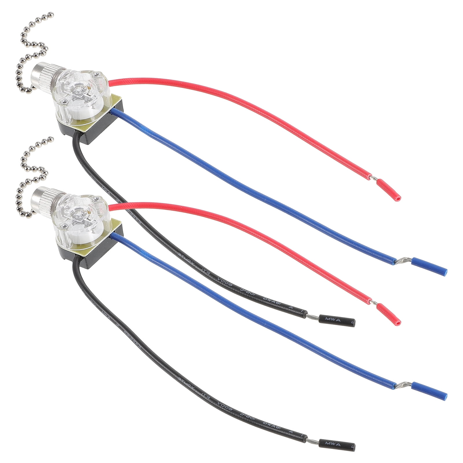 2 Pcs Ceiling Fan Replacement Chain Pull Chains Translucent Switch