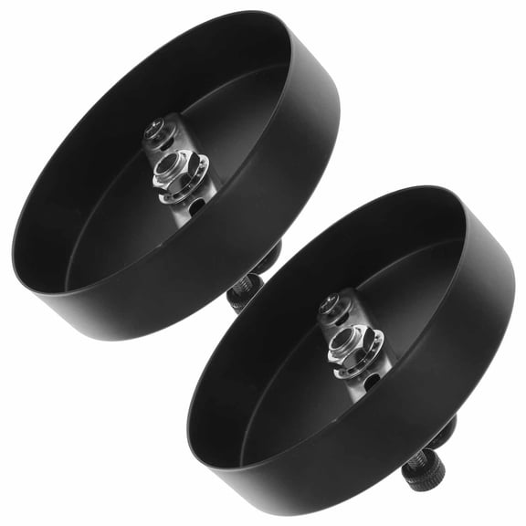 FELTECHELECTR Ceiling Light Mount Hardware Black Zinc Alloy 2Pcs 3.93X3.93X0.79in