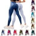 thumbnail image 1 of 2 Pcs Cellulite Leggings for Women Solid Color Pants, 3D Anti Cellulite Leggings for Women, High Waist Push-Up Sculpting Yoga Pants, 2026 New Seamless Scrunch Butt Lift Yoga Royal Blue S, 1 of 3