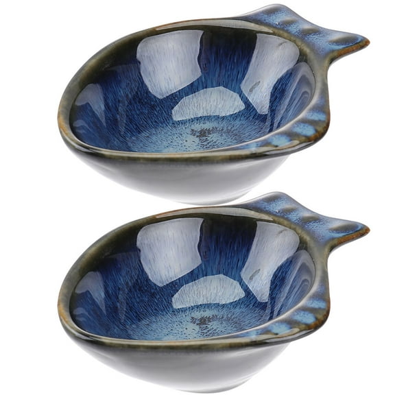 2 Pcs Ceramic Saucer Tableware Appetizer Plates Dessert Plate Turkish Coffee Pot Practical Plates Sauce Dishes