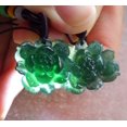 thumbnail image 1 of 2 Pcs Certified Green Burma 100% Natural A Jade jadeite pendant Lotus Flower Necklace 658456 TN, 1 of 10