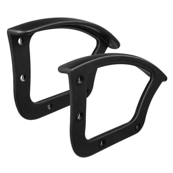 2 Pcs Chair Arm Accessories Arms Heavy Duty Gaming Velvet Office Black