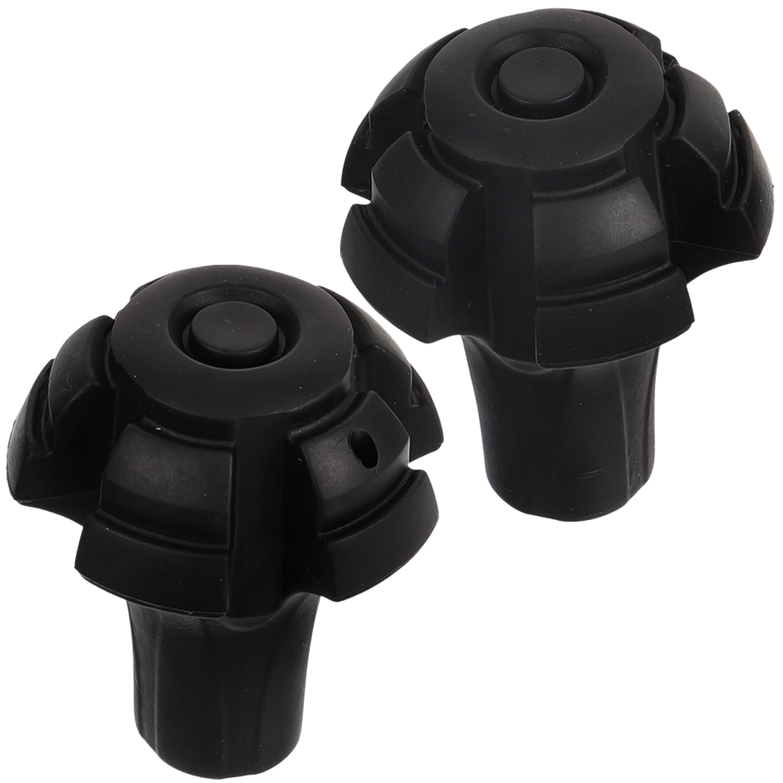 2 Pcs Chair Ball Foot Covers Walking Pad Sticks for Hiking Cane Tip Black