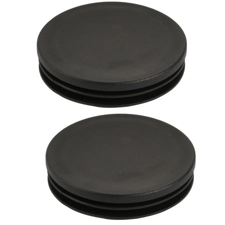 2 Pcs Chair Table Leg Plastic Cap Round Tube Insert Fit 63mm Pipe Outer Dia