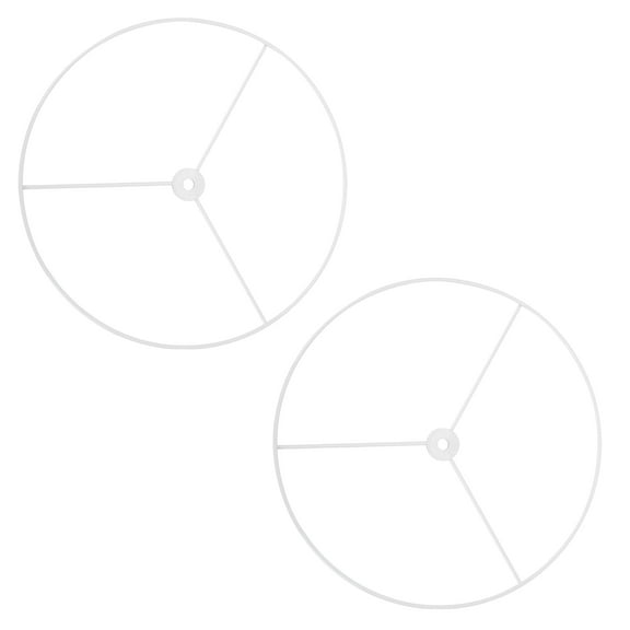 WRISTBIQUE Ceiling Light Mount Hardware Lampshade Bracket White 2Set