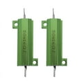 thumbnail image 1 of 2 Pcs Chassis Mount Green Wirewound Aluminium Housed Resistor 50W 16 Ohm, 1 of 8