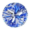 thumbnail image 1 of 2 Pcs Cheerleading Pom Poms, 13 Inch Cheerleader Poms With 4-Finger加密Design In Blue & Silver, For Cheerleading Competitions, Sports Events, School Activities, Party Decorations, 1 of 2