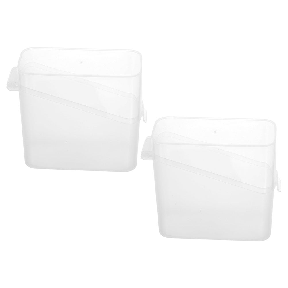 2 Pcs Cheese Slice Crisper Containers for Food Cheese Slices Food Serving Cases Cheese Slice