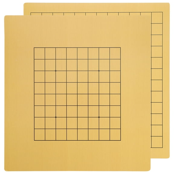 NUOLUX Wooden Go Game Board Set 2Pcs 12.6*11.8*0.1In For Adults Picnics
