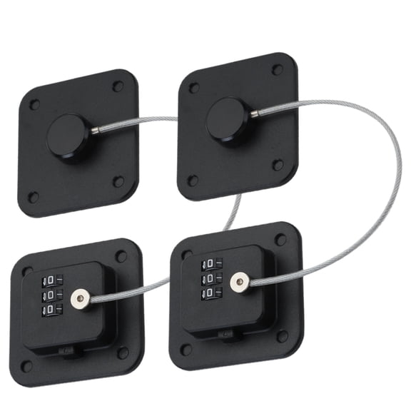 2 Pcs Childproof Fridge Lock Cable Password Refrigerator Window Limiter