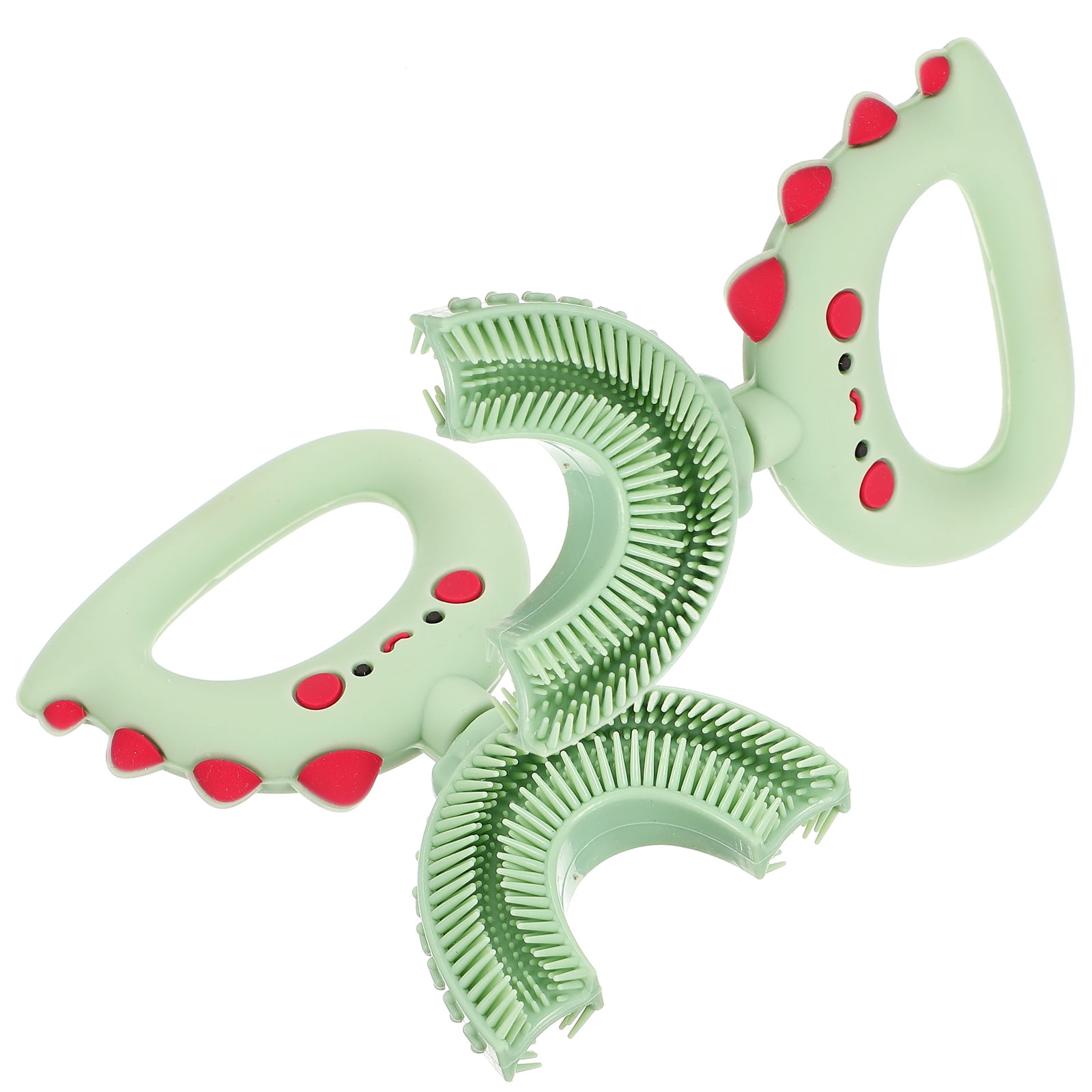 2 Pcs Children's Mouth Guard Children's Silicone Toothbrush Kids Tooth