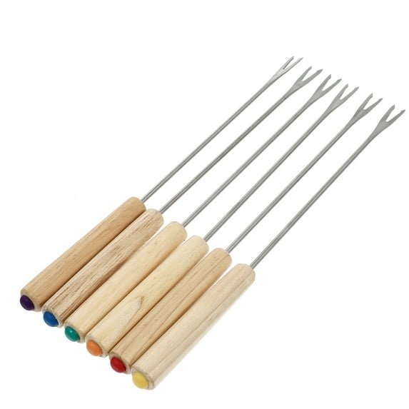 UPGRATOR Khaki Traveling Forks Stainless Steel For Guests 2Pcs 9.4x0.4x0.4in