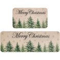thumbnail image 1 of 2 Pcs Christmas Kitchen Rug and Mat Christmas Kitchen Decor Christmas Anti Fatigue Kitchen Mat Christmas Decorations for Bathroom,Home,Indoor17 X 47"+17" X 29", 1 of 1