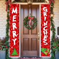 thumbnail image 1 of 2 Pcs Christmas Porch Banner Sign Decorations,Outdoor Indoor Xmas Decorations D, 1 of 1
