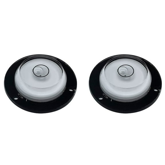 2 Pcs Circular Horizontal Bubble Level Kit for Measuring and Alignment