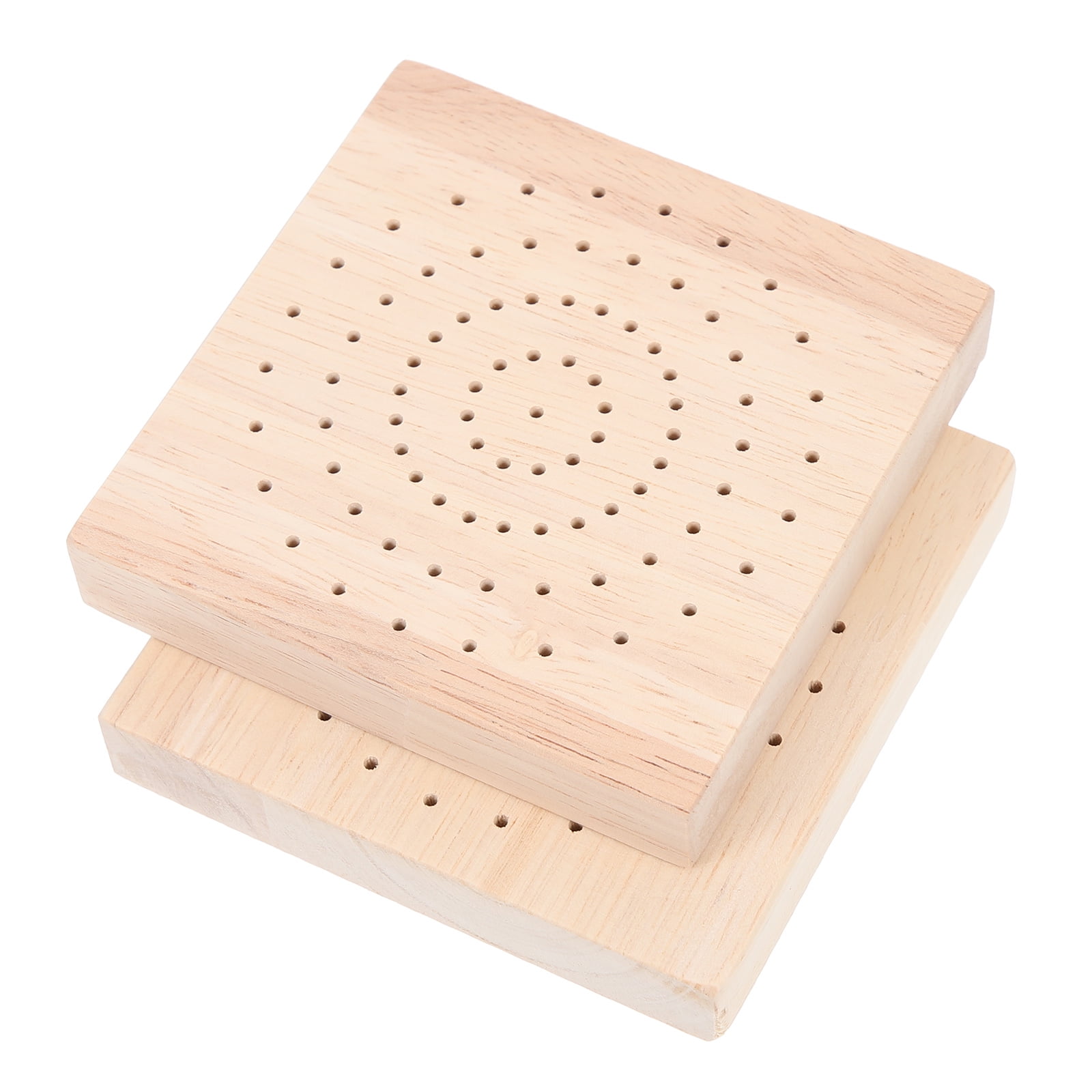 2 Pcs Clay Drying Rack Peg Board Display Shelf Doll Base Displaying