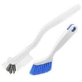 thumbnail image 1 of 2 Pcs Cleaning Brush, Heavy Duty Small Scrub Brush for Cleaning Sink, Scrub Brush with Handle, Bathroom Kitchen Edge Corner Grout Cleaning Brushes for Household Use, Window Track Cleaning Brush, 1 of 4