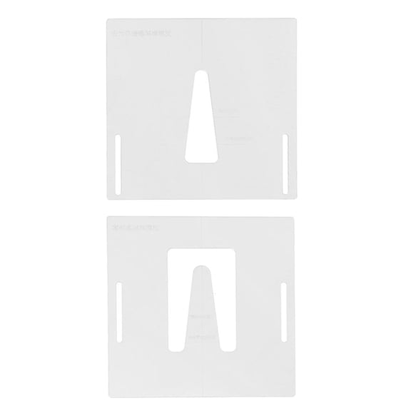 2 Pcs Clear Acoustic Neck Joint Routing Template For Luthiers DIY Supplies
