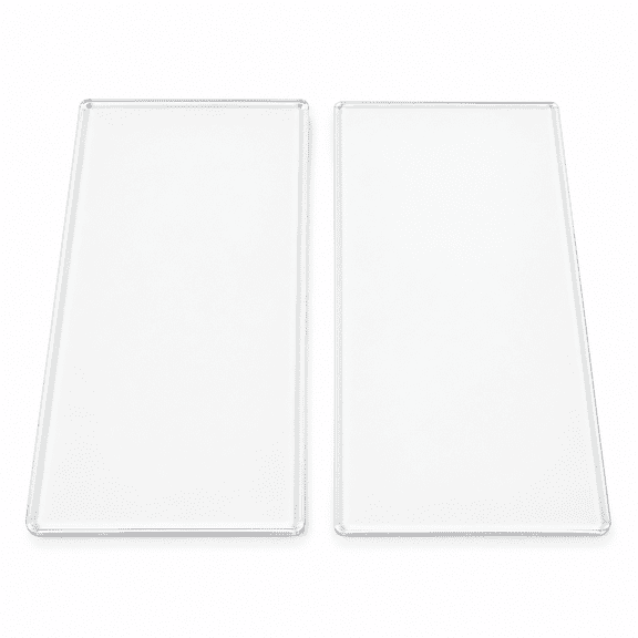 2 Pcs Clear PE Die Cut Machine Cutting Pads, Craft Making Replacement Die Cutting Plates, 6.3 x 3.15 inches / 16 x 8 cm