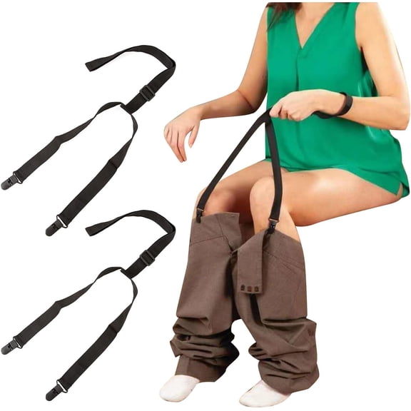 2 Pcs Clip And Pull Dressing Aid Reacher Tool Metal Accessories Daily Living Stick