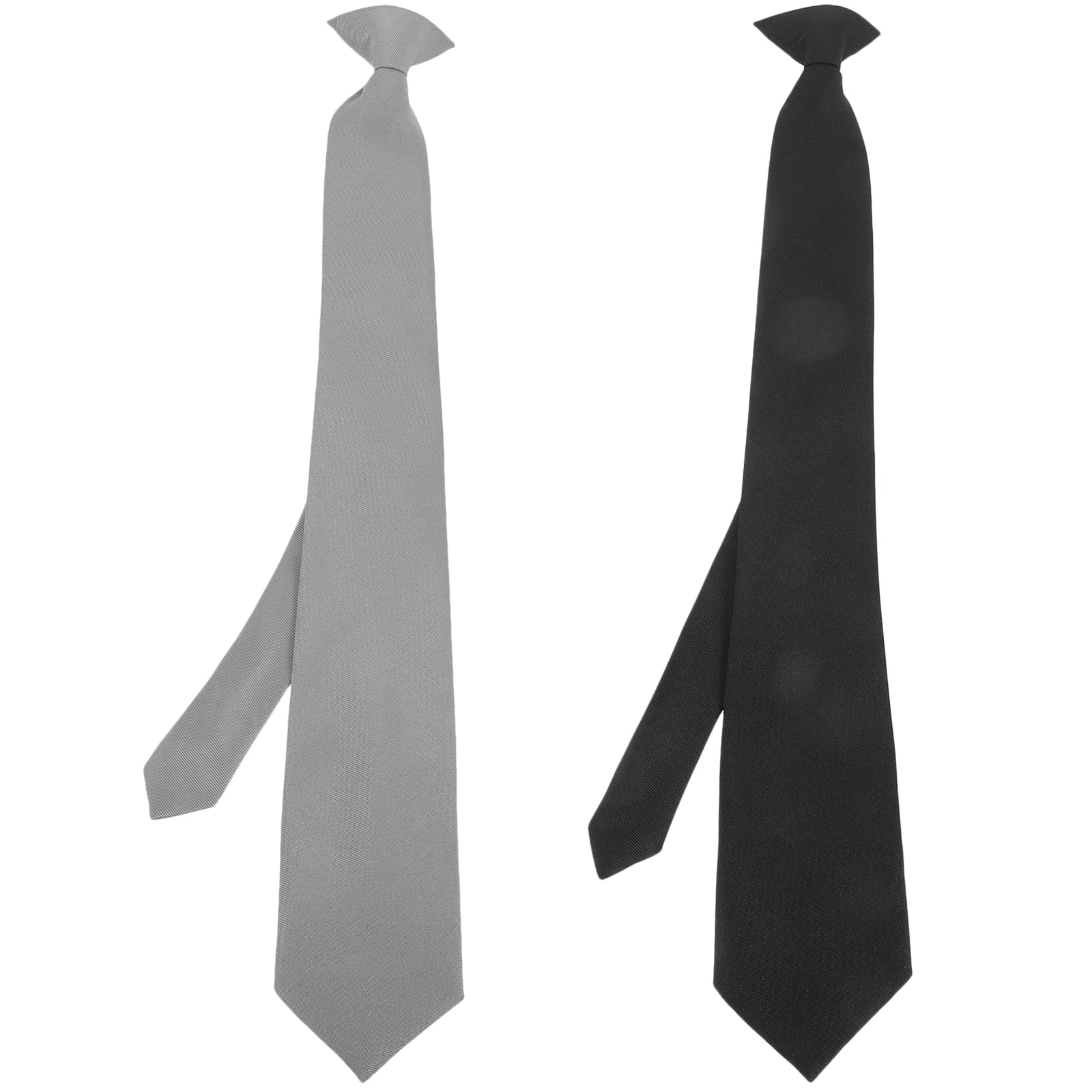 2 Pcs Clip-on Necktie for Men Classic Necktie Mens Tie Valentine Tie ...