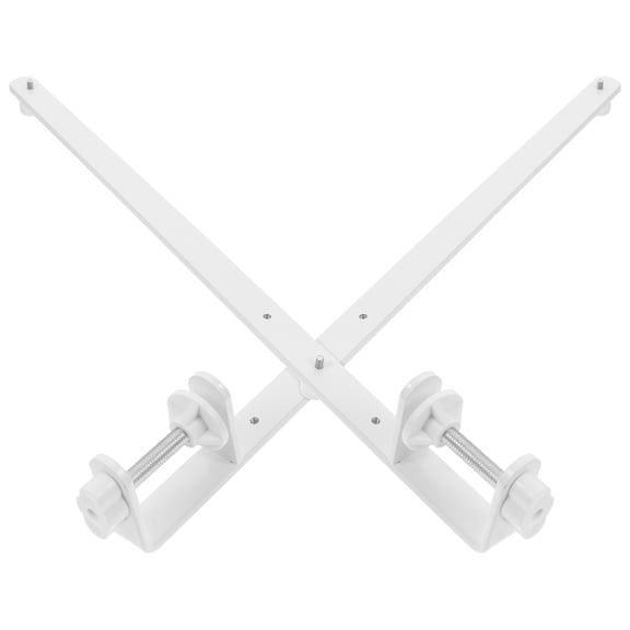 2 Pcs Pins Rotatable Perfboard Brackets 41.50X5.50X2.00CM White