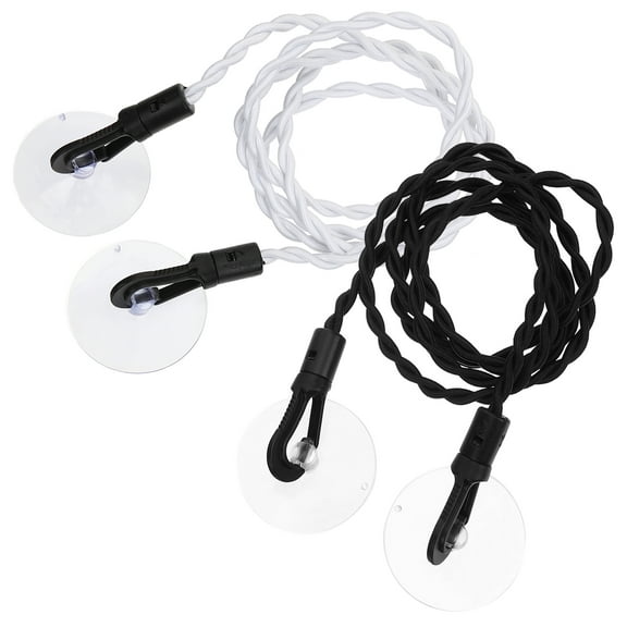 2 Pcs Close Pins Clothesline with Hooks Travel Baby 1200x0.5CM