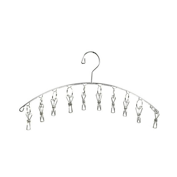 2 Pcs Clothes Drying Racks Windproof Clothespin Hook Wind-resistant Drying Rack Peg Airer Stainless Steel Drying Rack