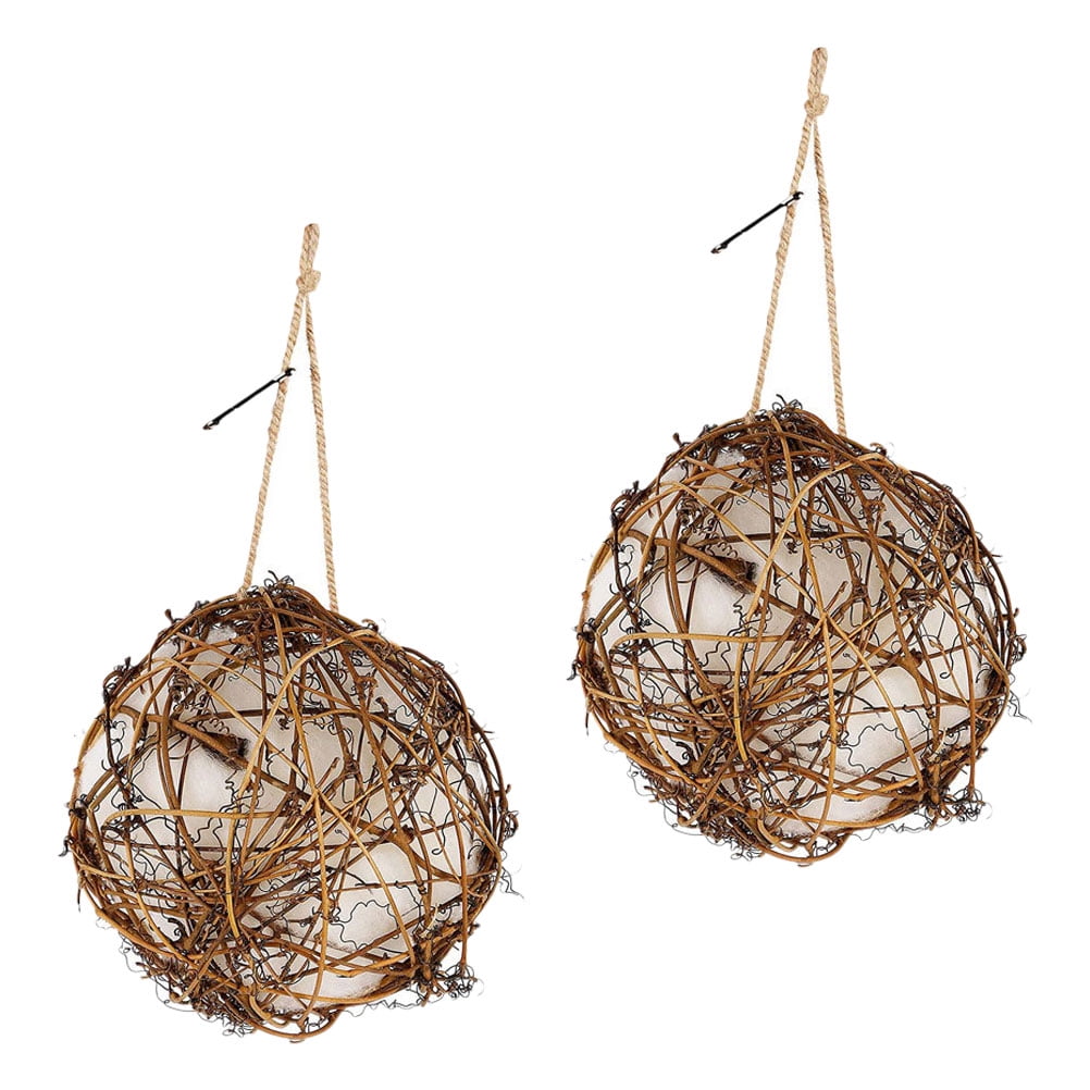 2 Pcs Clothes Hangers Clothes Rack Hanging Parrot Nest Wild Bird