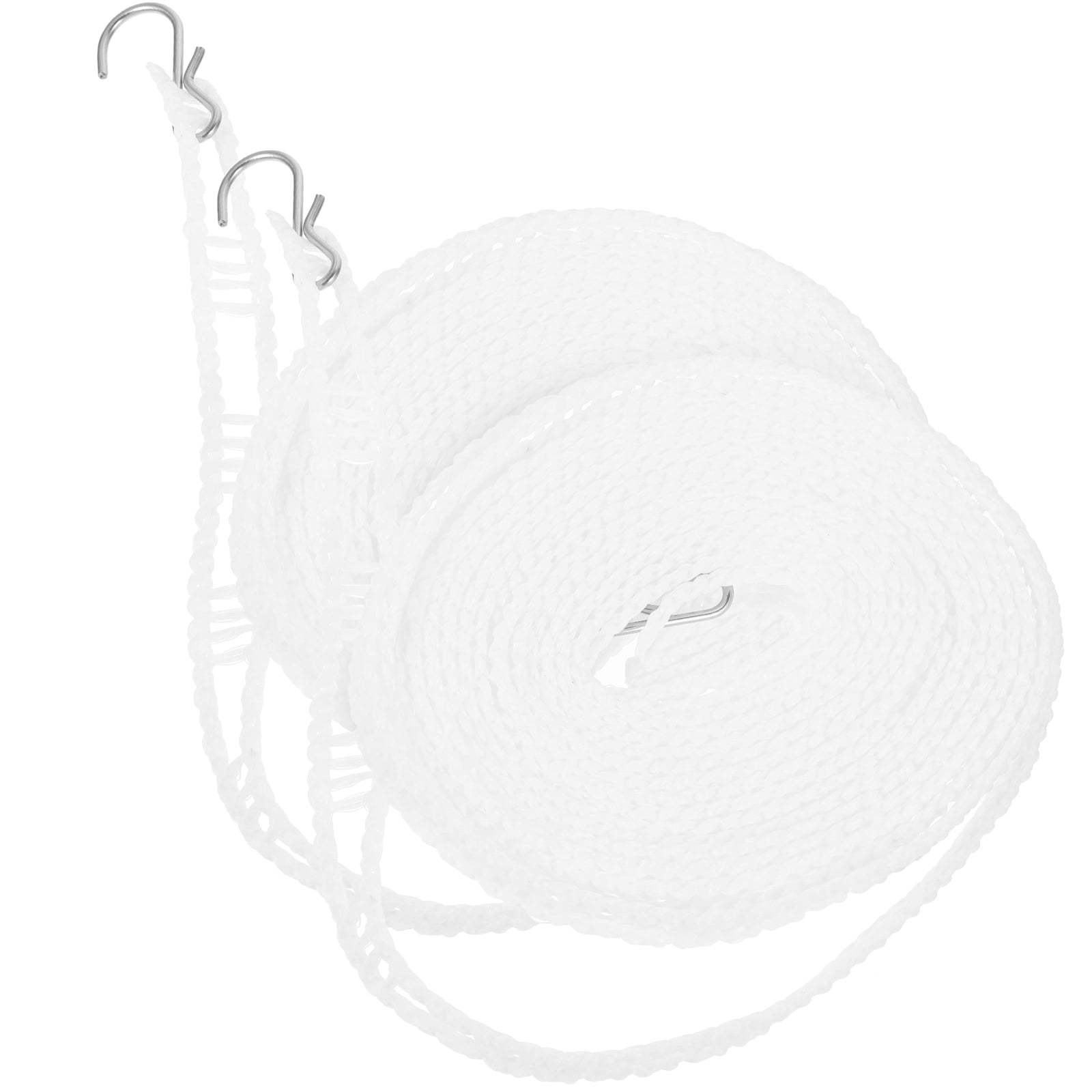 2 Pcs Clothesline Outdoors Home Drying Ropes Rack Dreses Nonslip