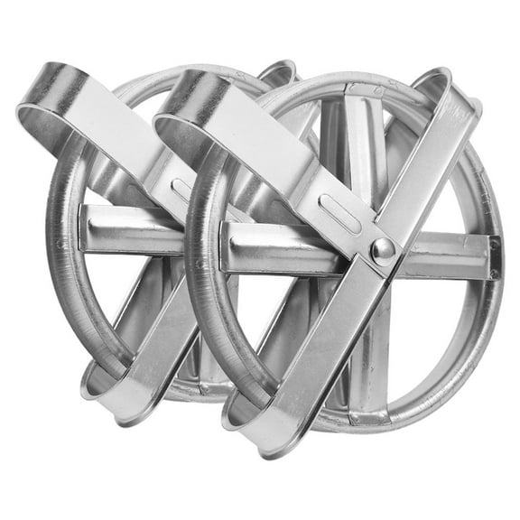 2 Pcs Clothesline Pulley Kit Multi Ferret Tube Kennel Cages Play Travel Silver