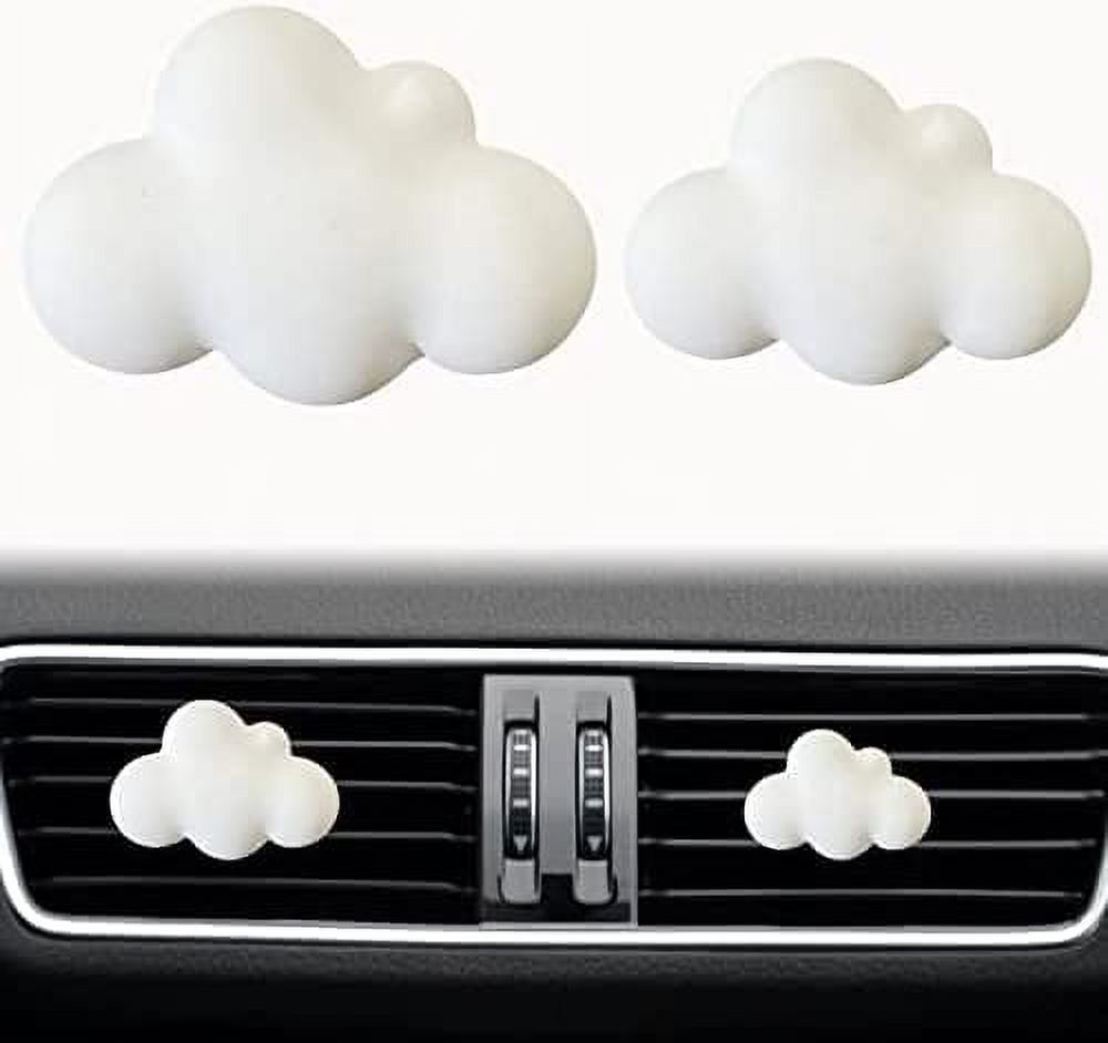 2 Pcs Cloud Air Vent Clips, Cute Cloud Car Air Fresheners Vents Clips Funny  Car Diffuser Vent Clips Car Interior Decor Charm Cute Car Accessories Car  Decoration for Women 