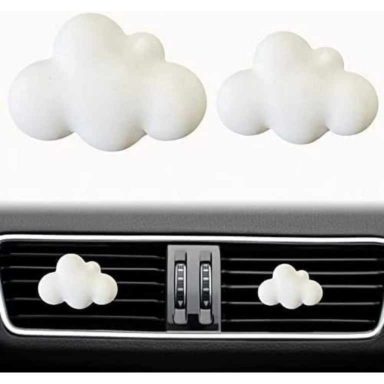 2 Pcs Cloud Air Vent Clips, Cute Cloud Car Air Fresheners Vents Clips Funny  Car Diffuser Vent Clips Car Interior Decor Charm Cute Car Accessories Car