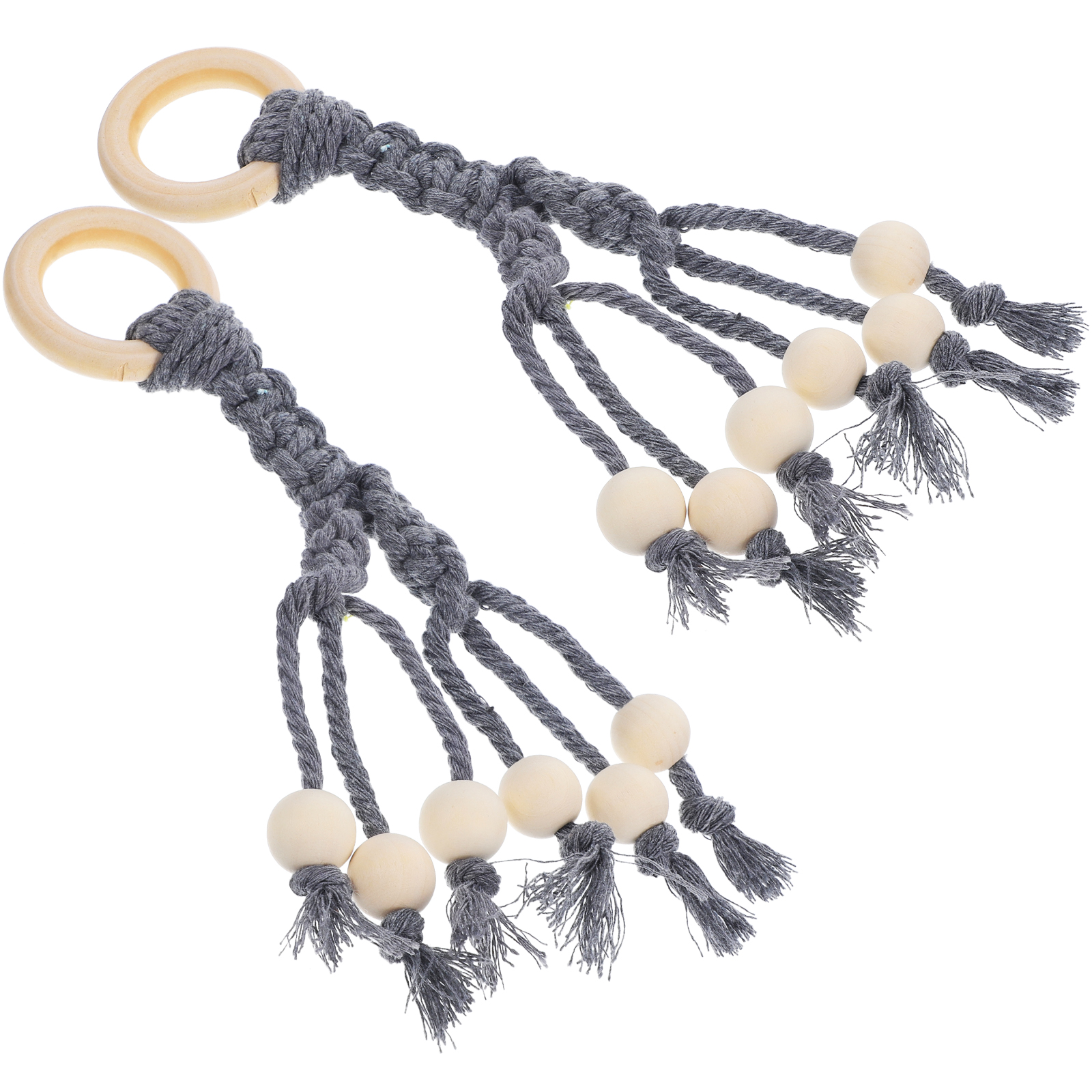 2 Pcs Coat Hangers Hanging Hammock Hammack Bed Macrame Fruit Holder