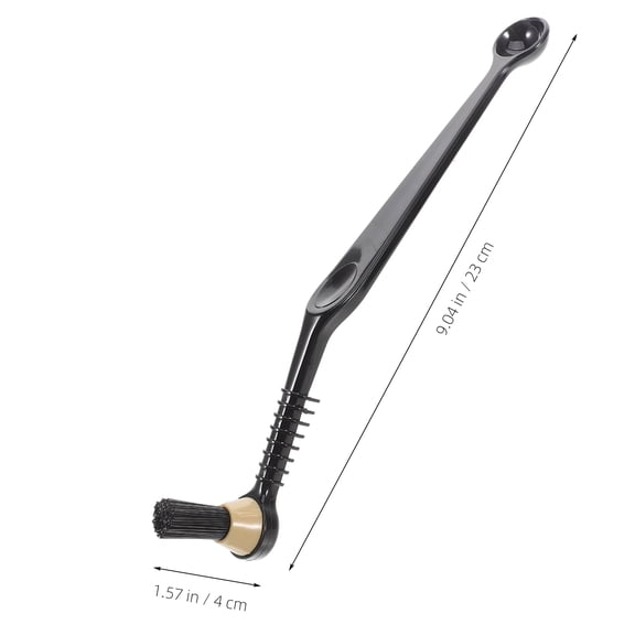 FONDOTIN Coffee Maker Cleaning Brush Set, 2-Piece Black PP Brushes, , Wide Compatibility for Espresso & Drip Machines