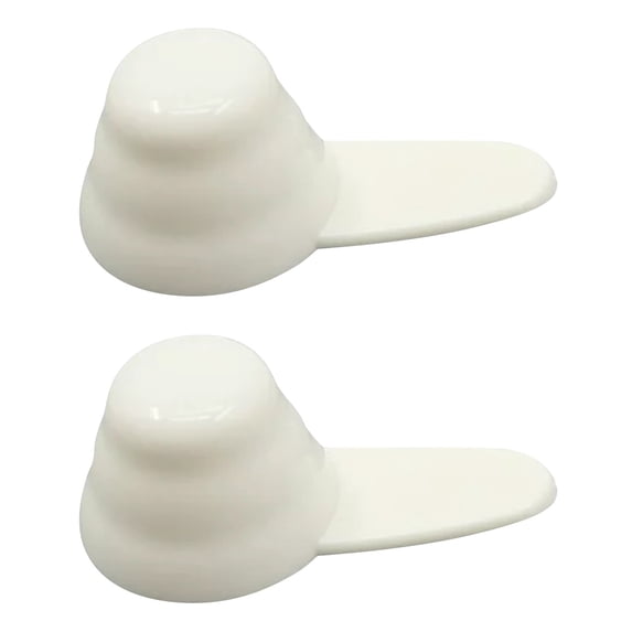 2 Pcs Coffee Scoop Spoon Measuring Spoons with 3 Level Scale Coffee Scoop Plastic Spoon for Ground Cafe Bean Milk Fruit Powder Seed Spices Flour Protein Sugar Espresso, 3.7"x1.97", White