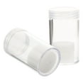 2 Pcs Coins Holders for Collectors Quarter Tubes Storage Plastic Clear