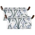 2 Pcs Collapsible Storage Bins Fabric Shelf Baskets with Handles 16.9