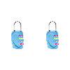 2 Pcs Combination Lock, 4 Digit Outdoor Padlock Waterproof Locker Lock, Blue Safe Cipher Lock with Colorful Wheel for Suitcases Luggage Briefcases Computer Bags, 2.75 inch