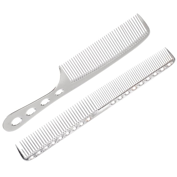 2 Pcs Combs for Hair Stylist Mens Styling Metal Clips Women Suits Picks Man Miss