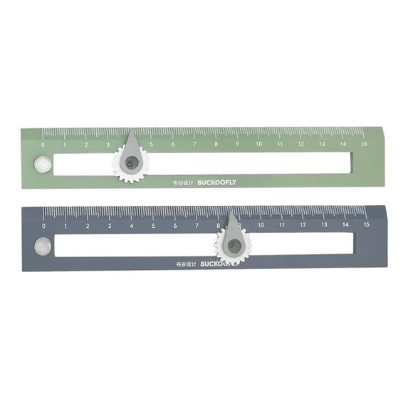 FELTECHELECTR multipurpose drawing ruler Compass Rulers Assorted Color Engineers 2pcs