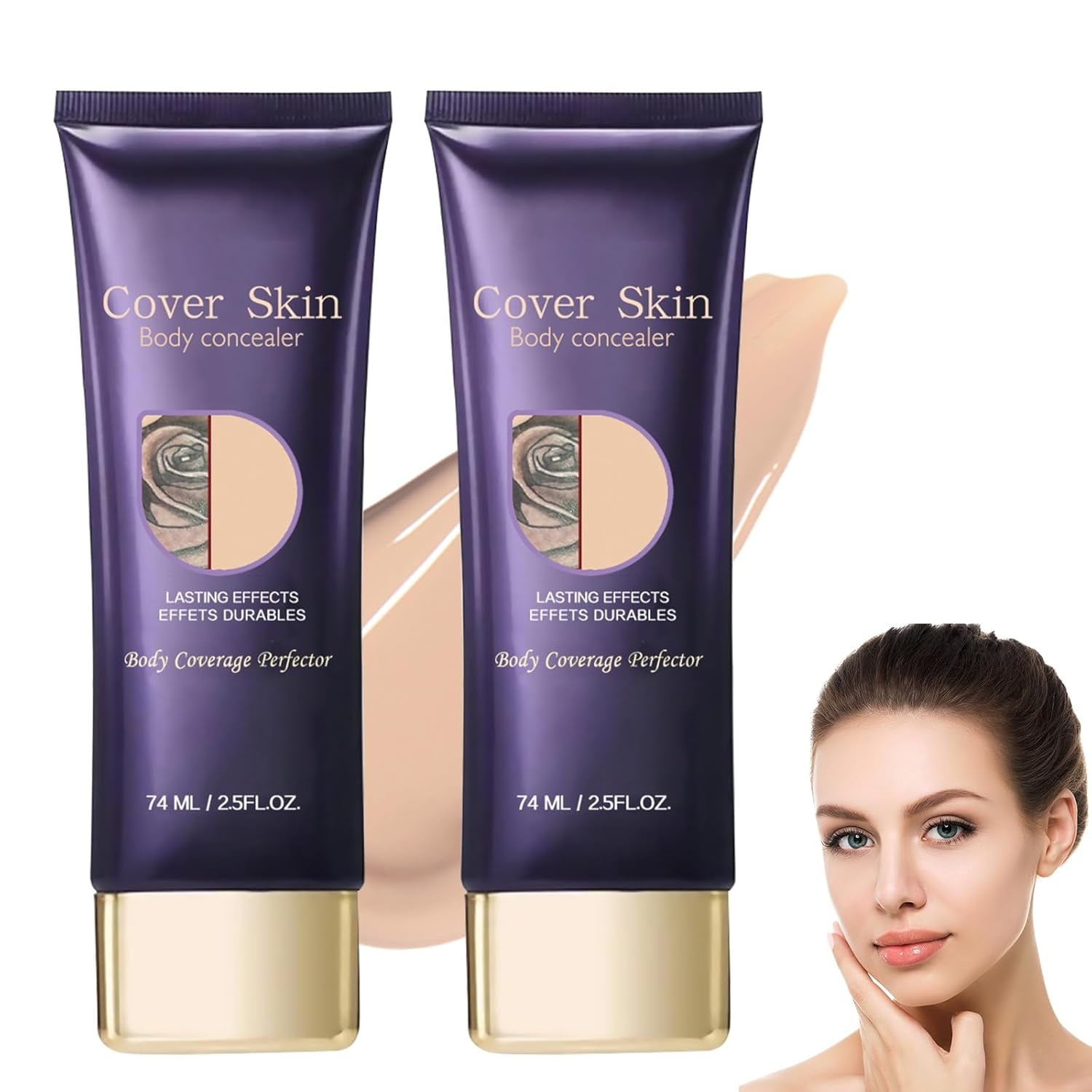2 Pcs All Over Complexion Perfector, Body Coverage Perfector, Tattoo ...