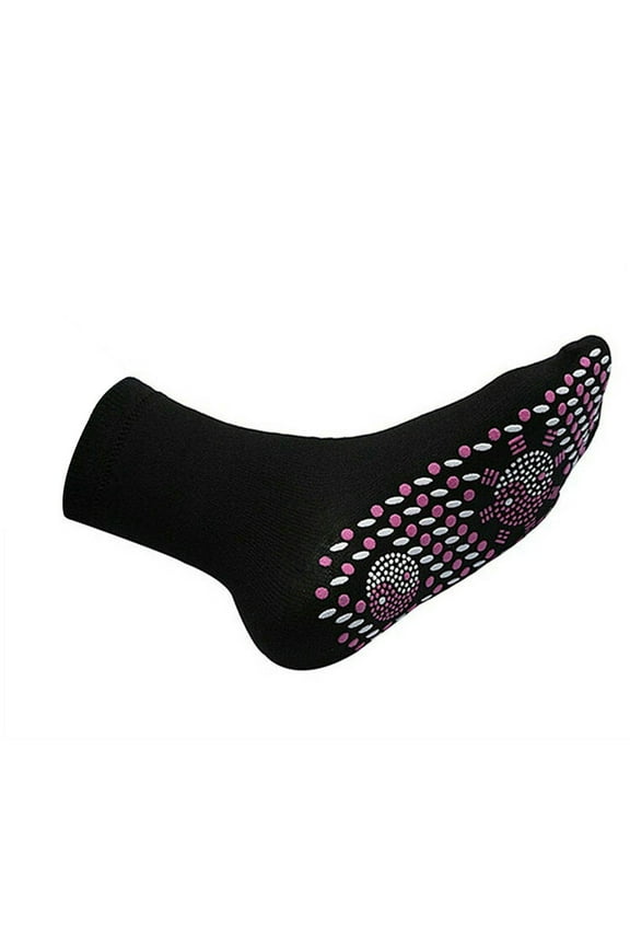 2 Pcs Compression Socks for Women Low Cut Funny Soft Non Slip Sport Cold Weather Warm Wool Socks Black