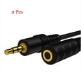 thumbnail image 1 of 2 Pcs Computer Audio Extension Cable 3.5mm Stereo M-F to Extend all Headset Cord 3ft, 1 of 8