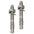 2 Pcs Concrete Anchor Bolt Ceiling Anchor Expansion Screw Wedge Anchors