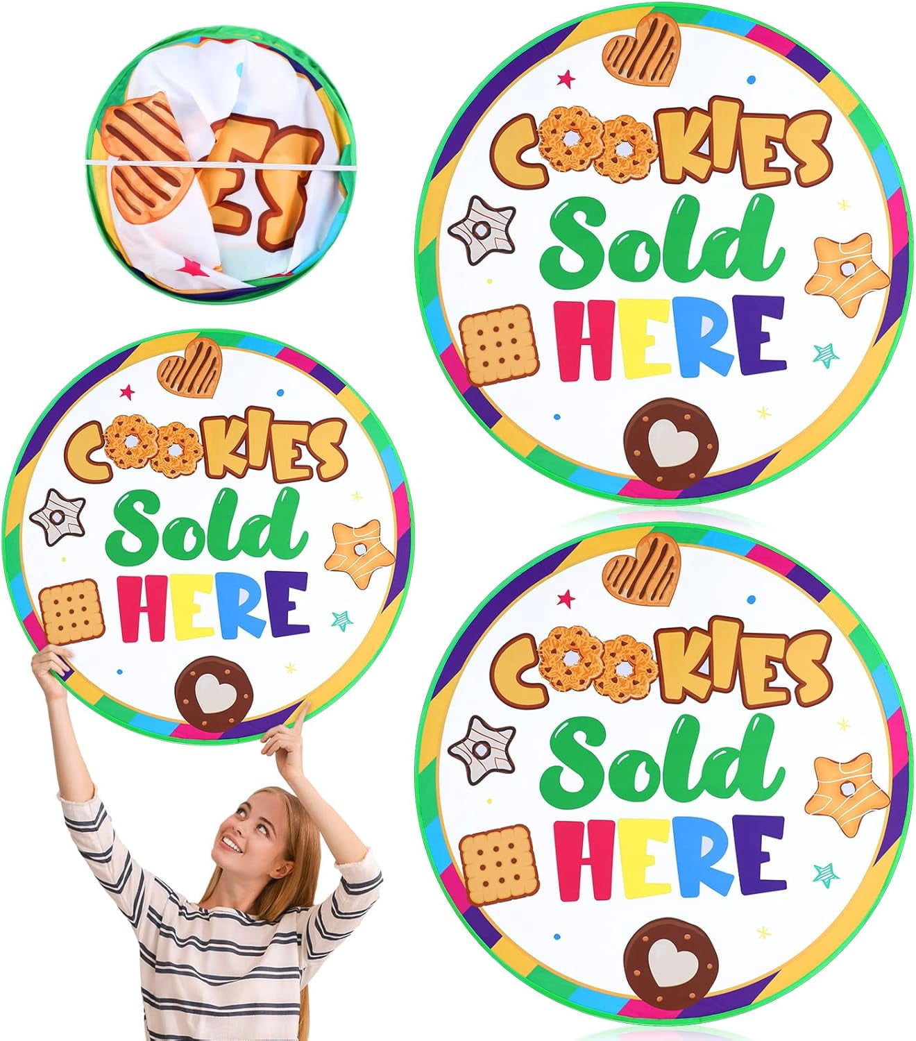 2 Pcs Cookies Sold Here Sale Sign 33.46