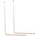 thumbnail image 1 of 2 Pcs Copper Dowsing Rods Treasure Divining Rods Portable Dowsing Rods Outdoor Diving Rods, 1 of 6