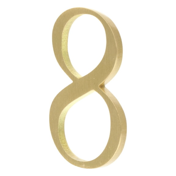 KALLORY Door Number Copper Clear Design Business Owners 2Pcs 5X3.4In